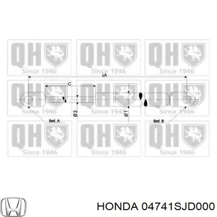 Купити 04741SJD000 Honda Амортизатор двері багажника