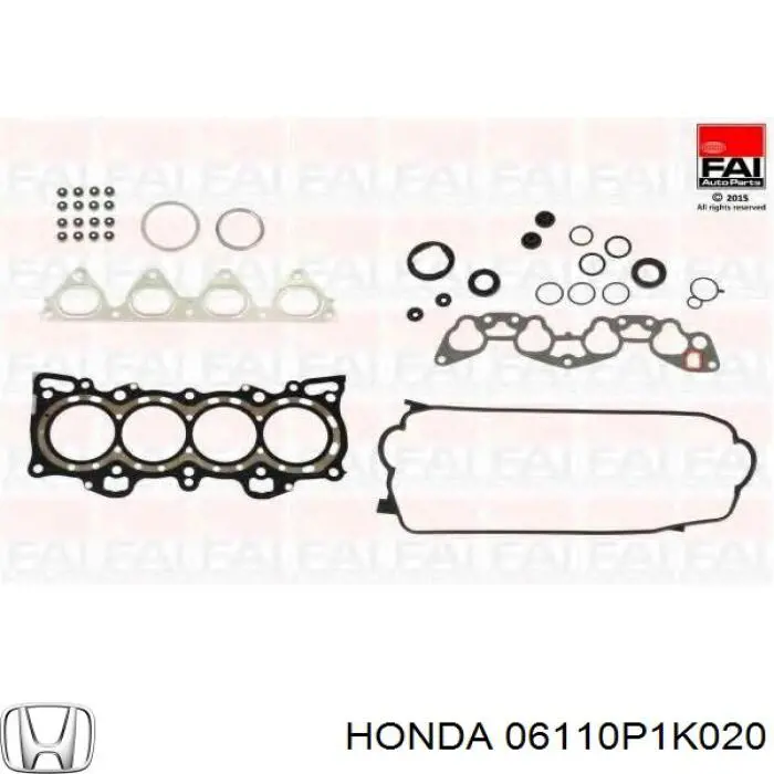 06110P1K020 Honda Комплект прокладок двигуна, верхній