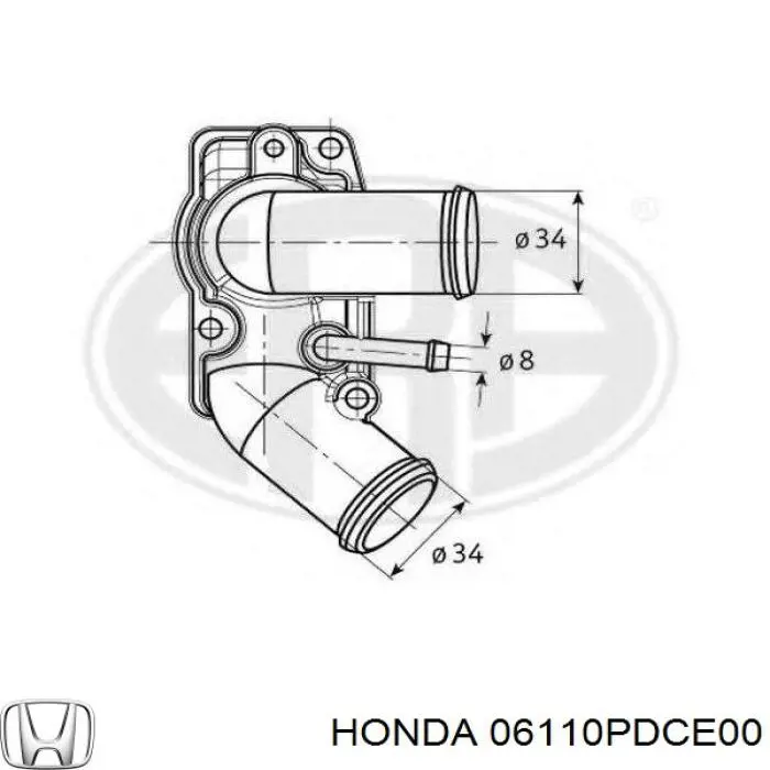 Комплект прокладок двигуна, верхній 06110PDCE00 Honda