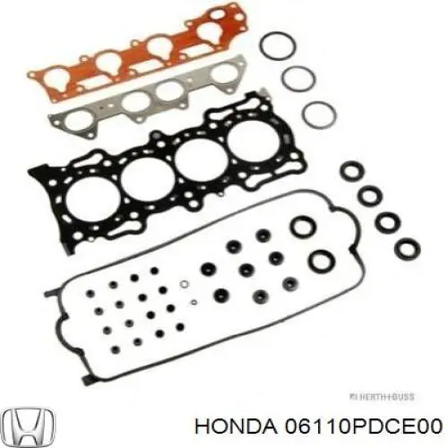 06110PDCE00 Honda Комплект прокладок двигуна, верхній