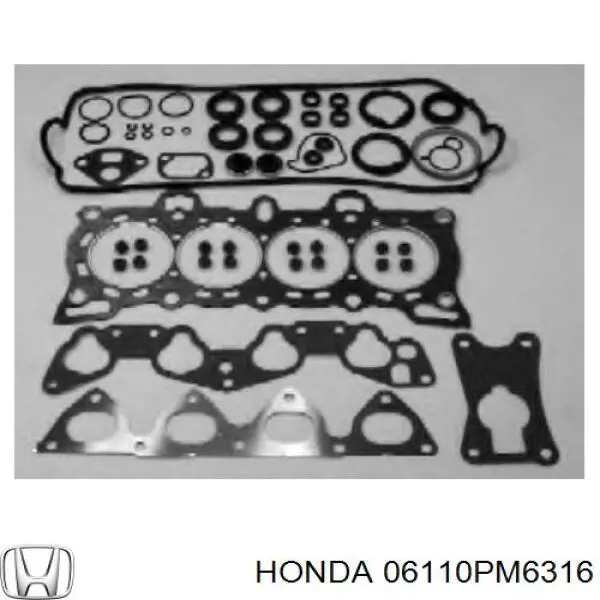 06110PM6000 Honda комплект прокладок двигуна, верхній