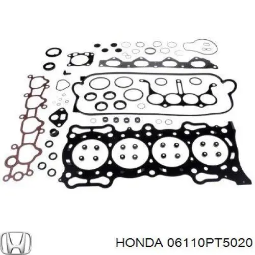 Комплект прокладок двигуна, верхній 06110PT5010 Honda