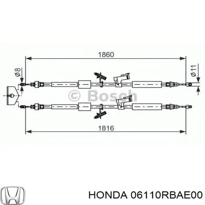Купити 06110RBAE00 Honda Комплект прокладок двигуна, верхній
