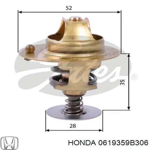 Автомобільний термостат Honda 0619359B306 ціна, від 20.08 USD