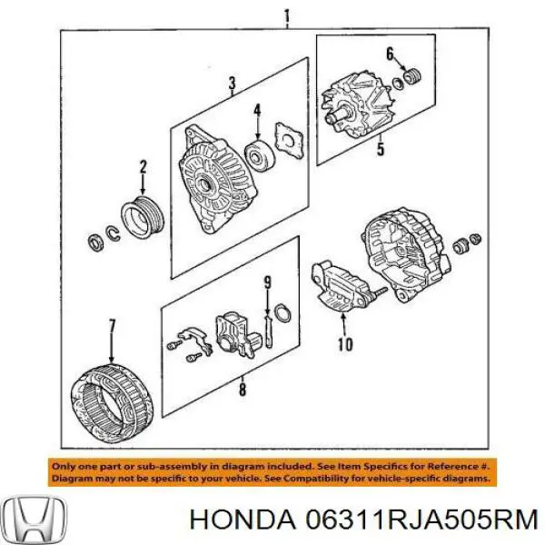 Купити 06311RJA505RM Honda 