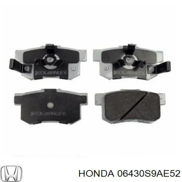 Задні гальмівні колодки Honda 06430S9AE52 ціна, від 19.10 USD