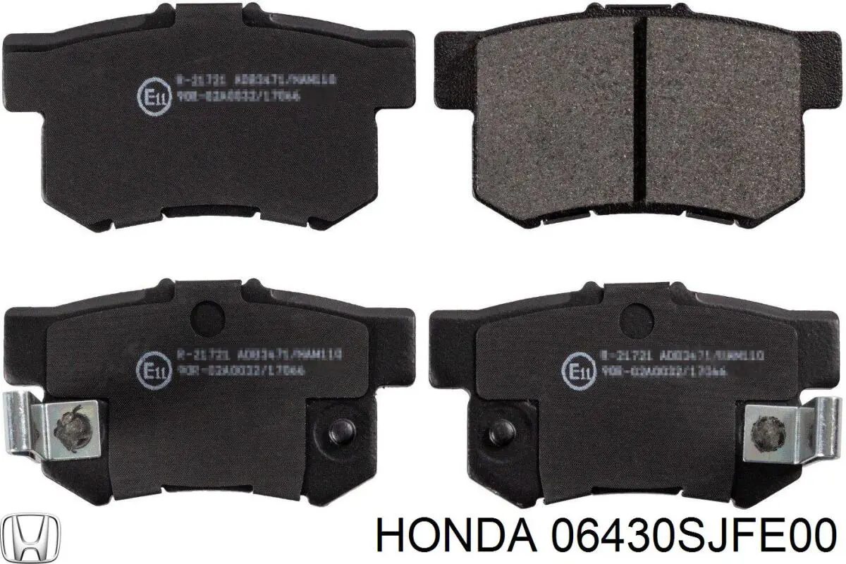 Задні гальмівні колодки Honda 06430SJFE00 ціна, від 17.57 USD