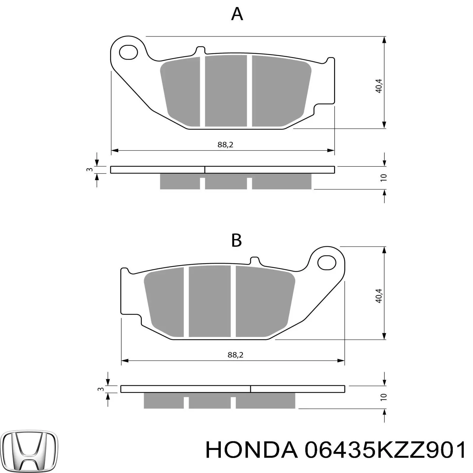 06435KZZ901 Honda 