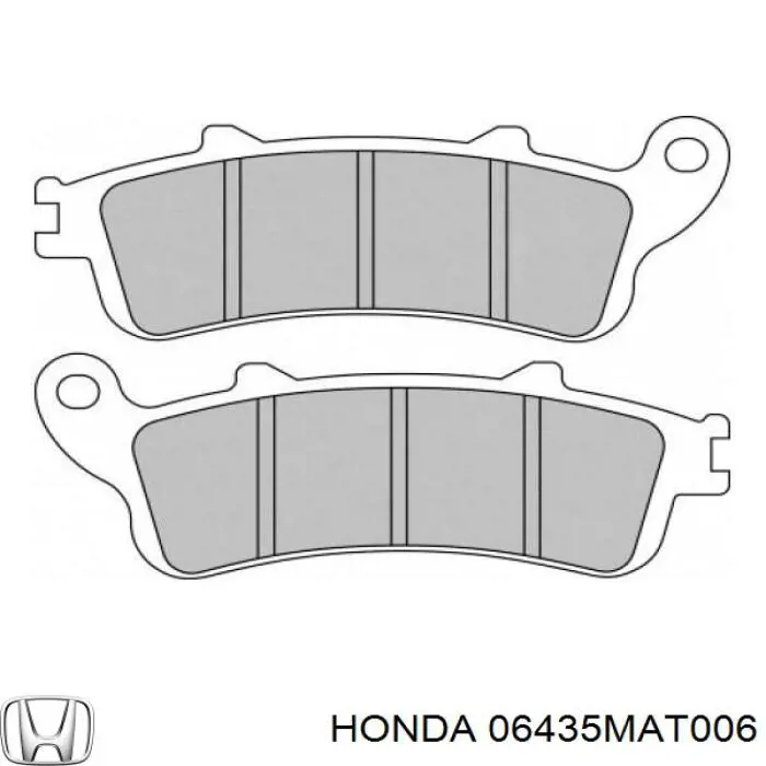 06435MAT006 Honda Передні гальмівні колодки