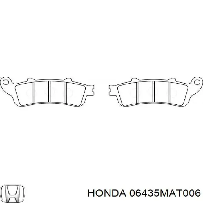 Купити 06435MAT006 Honda Колодки гальмівні передні, дискові