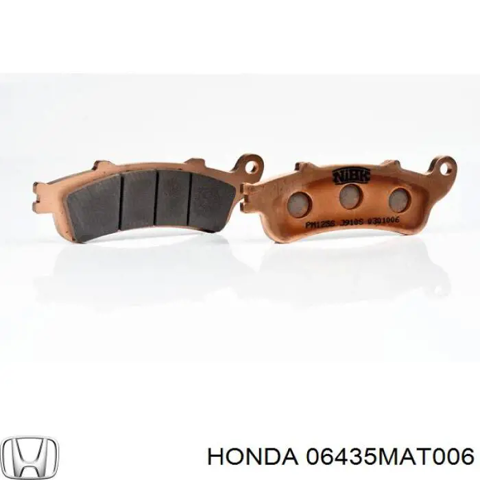 Гальмівні колодки Honda 06435MAT006 ціна, від 18.72 USD