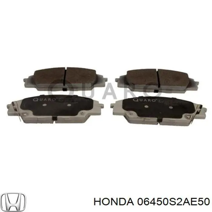 Передні тормозні колодки 06450S2AE50 Honda