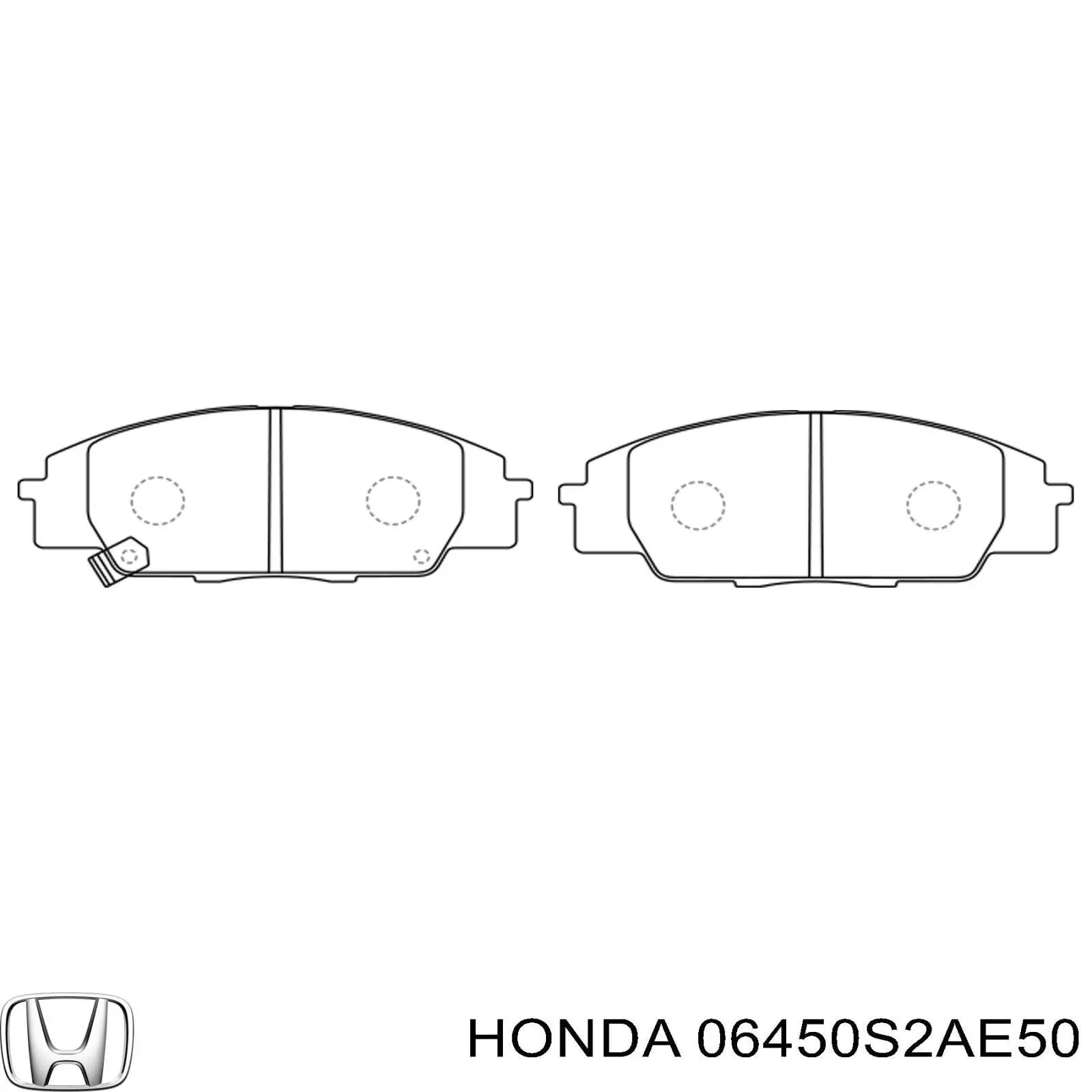 Тормозні колодки Honda 06450S2AE50