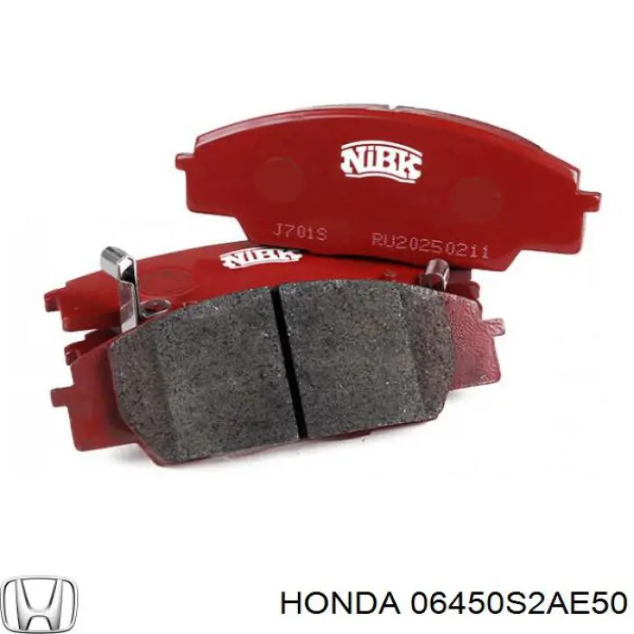 06450S2AE50 Honda Передні гальмівні колодки