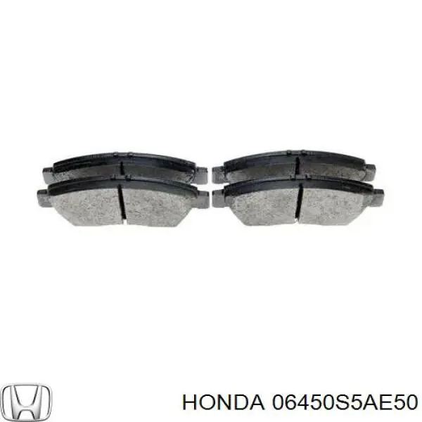 Купити 06450S5AE50 Honda Колодки гальмівні передні, дискові