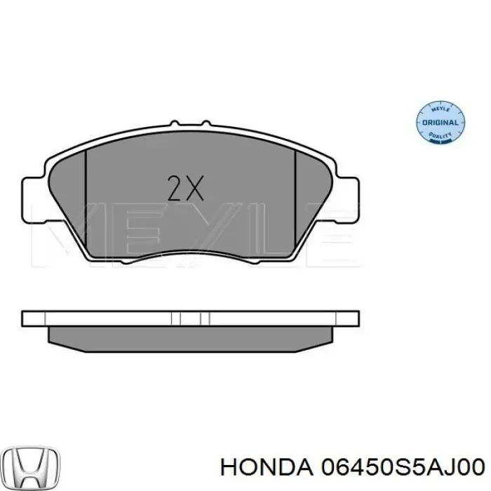 Гальмівні колодки Honda 06450S5AJ00 ціна, від 19.07 USD