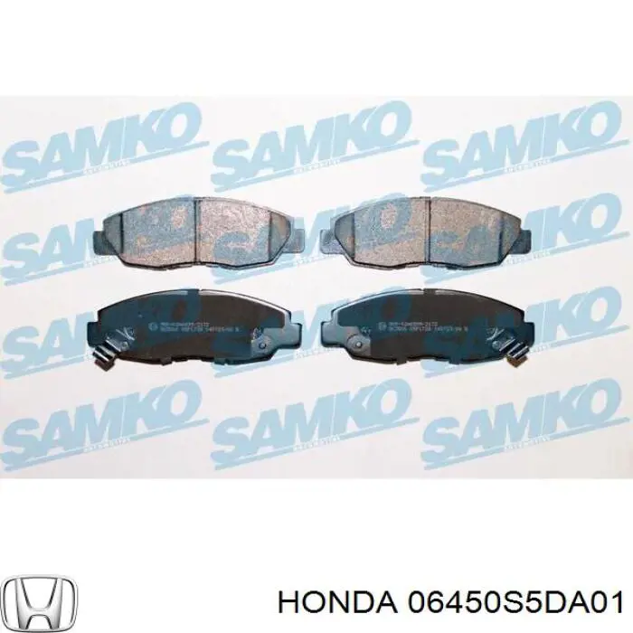 Купити 06450S5DA01 Honda Колодки гальмівні передні, дискові