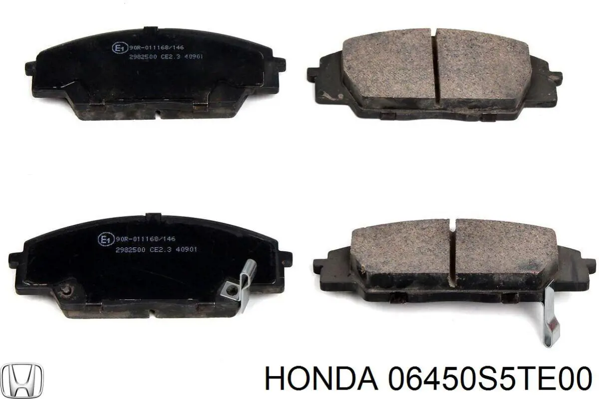 06450S5TE00 Honda колодки гальмівні передні, дискові