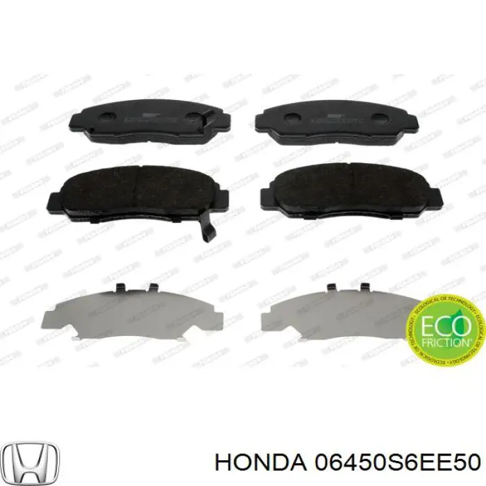 Купити 06450S6EE50 Honda Колодки гальмівні передні, дискові