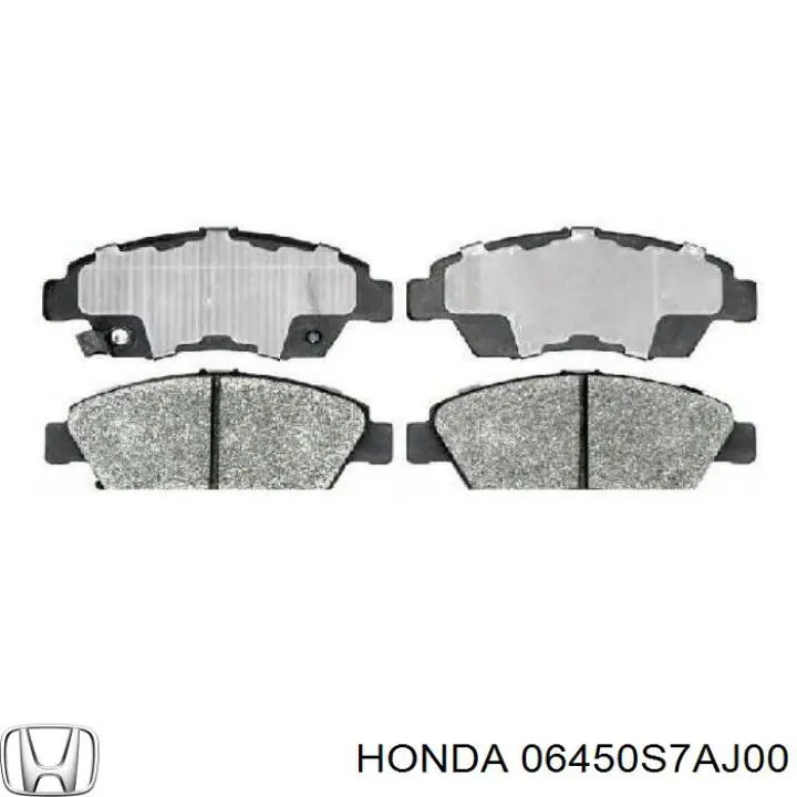 06450S7AJ00 Honda колодки гальмівні передні, дискові