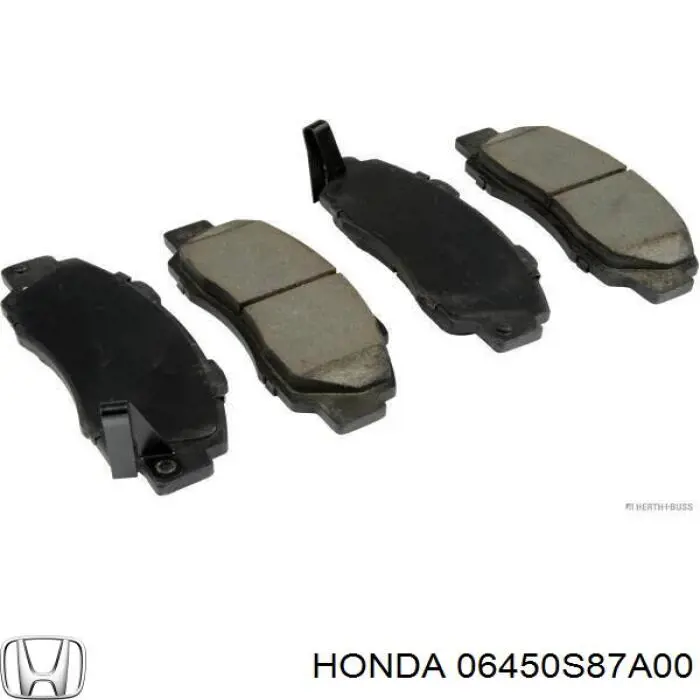 06450S87A00 Honda колодки гальмівні передні, дискові