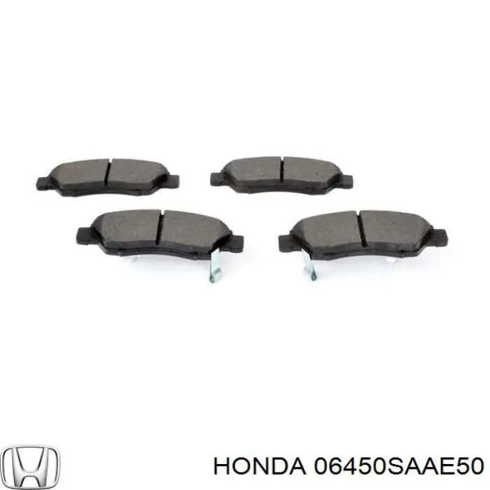 Колодки гальмівні передні, дискові 06450SAAE50 Honda