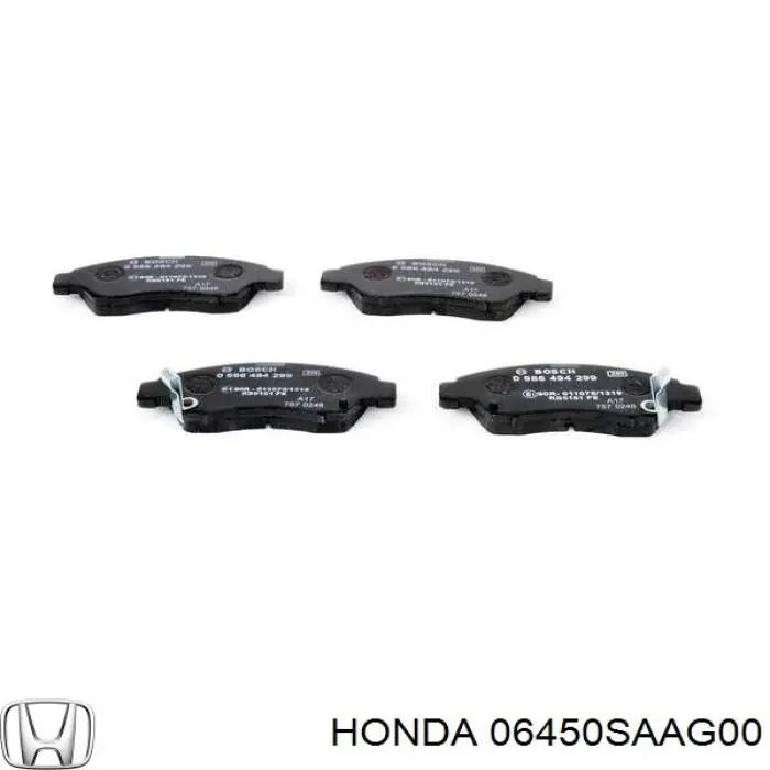Гальмівні колодки Honda 06450SAAG00 ціна, від 14.61 USD