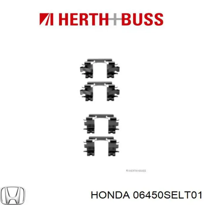 Передні тормозні колодки 06450SELT01 Honda
