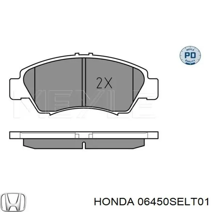 Гальмівні колодки Honda 06450SELT01 ціна, від 17.74 USD
