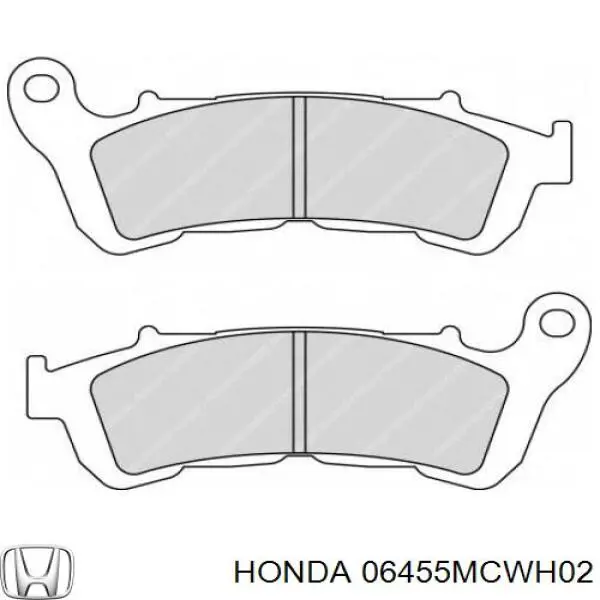 Передні тормозні колодки 06455MCWH02 Honda