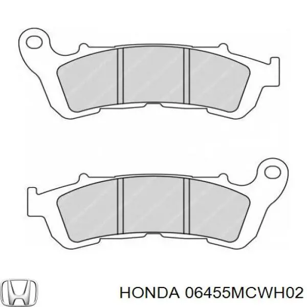 Колодки гальмівні передні, дискові 06455MCWH02 Honda