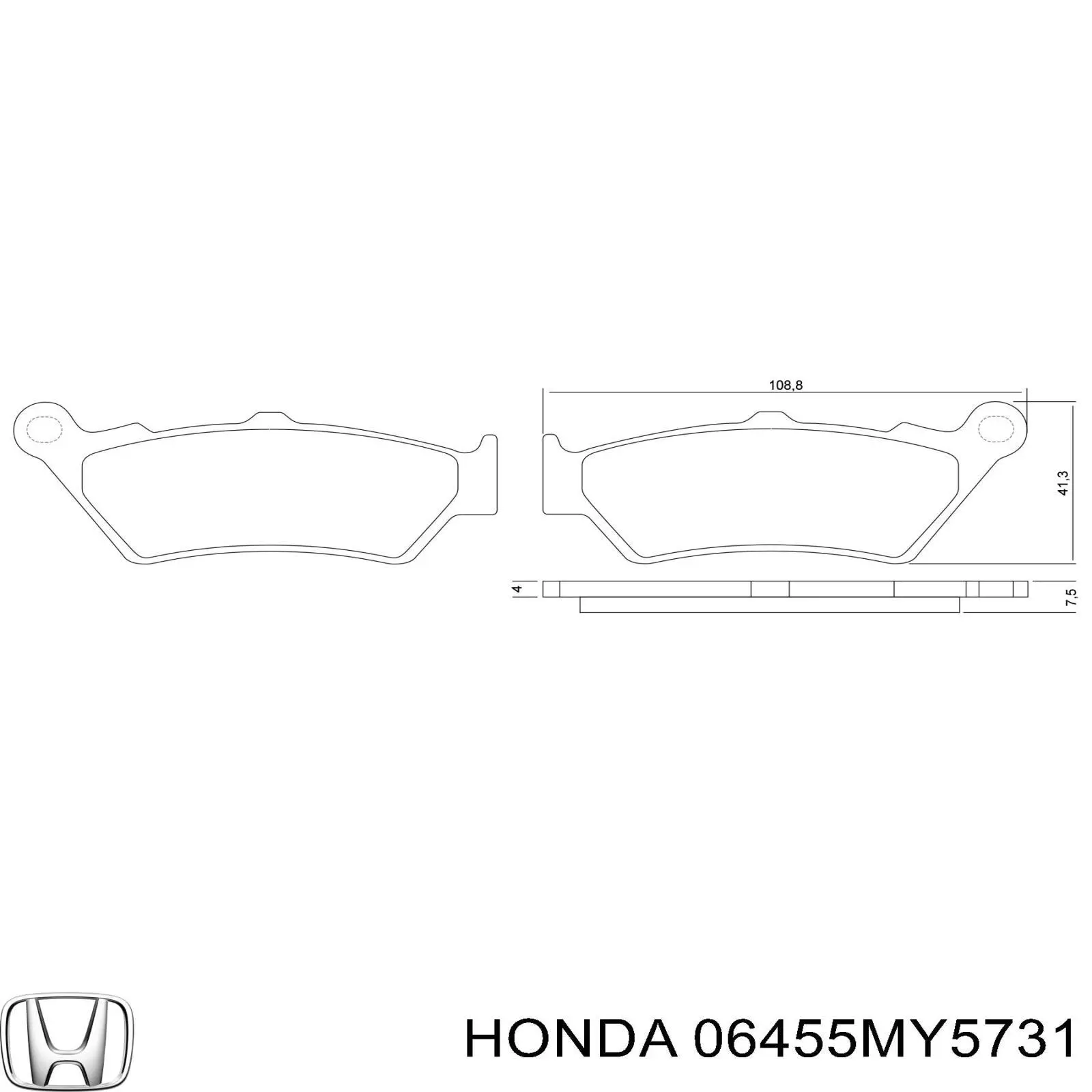 Колодки гальмові задні, дискові 07BB03SA Brembo