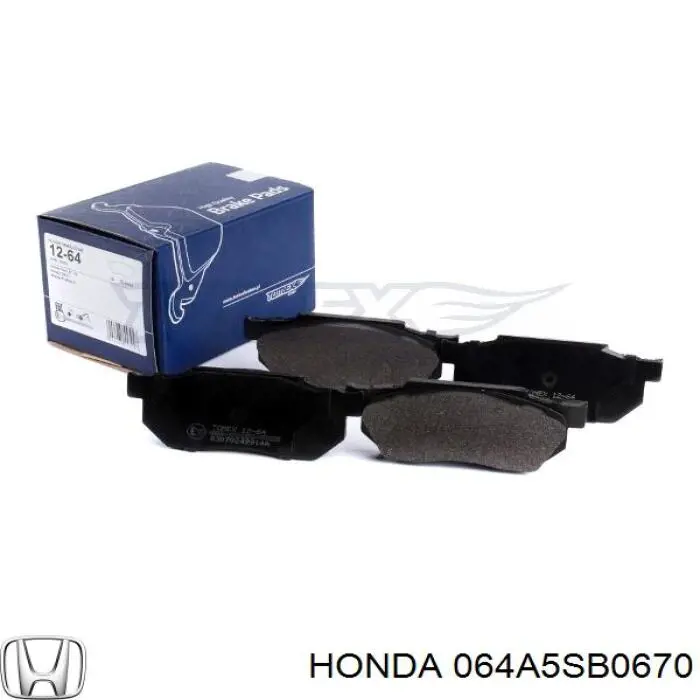 064A5SB0670 Honda Передні гальмівні колодки