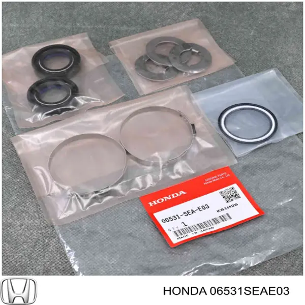 Купити 06531SEAE03 Honda Ремкомплект рульової рейки (механізму) г/у, (комплект ущільнень)