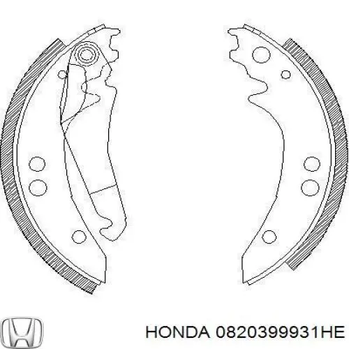 Рідина гальмівна 0820399931HE Honda