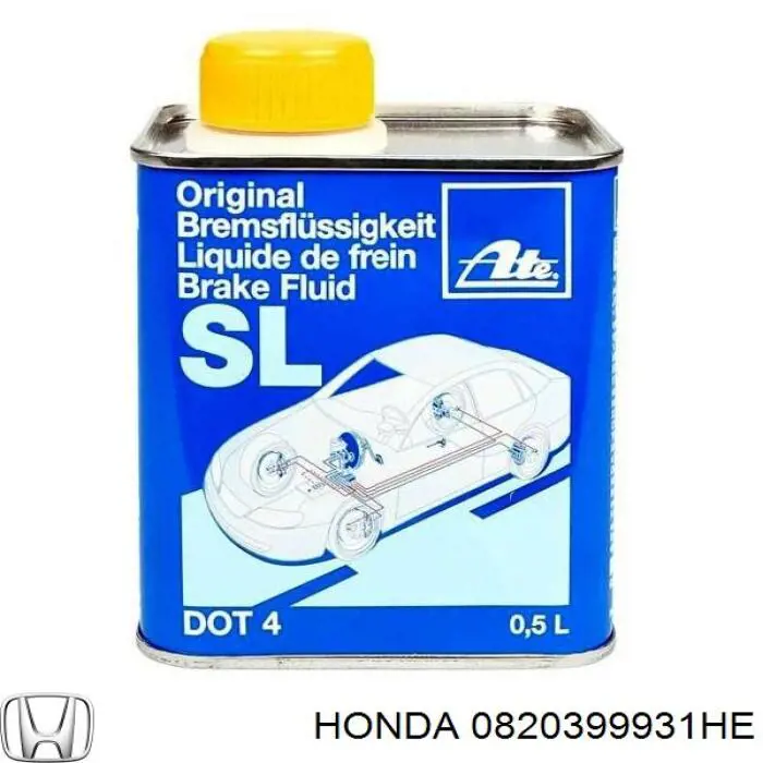 Купити 0820399931HE Honda Рідина гальмівна