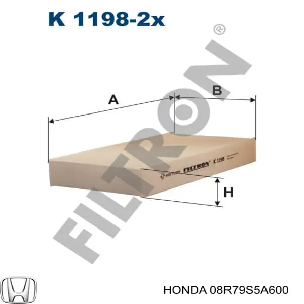 08R79S5A600 Honda фільтр салону