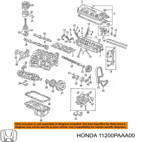 Купити 11200PAAA00 Honda Захист двигуна