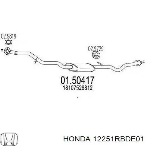 Прокладка ГБЦ 12251RBDE01 Honda