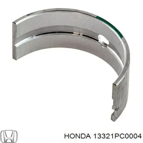 Купити 13321PC0004 Honda Вкладиші колінвала, корінні, комплект, стандарт (STD)