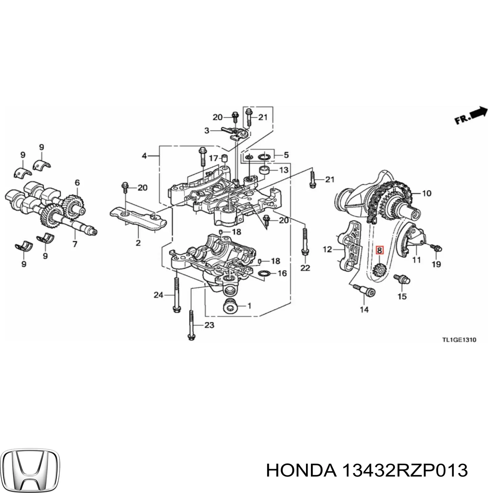  Honda 13432RZP013 ціна, від 56.44 USD