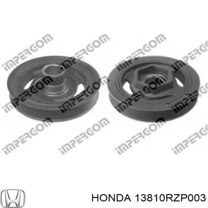 Шків колінвала (демпфер ) Honda 13810RZP003 ціна, від 48.59 USD