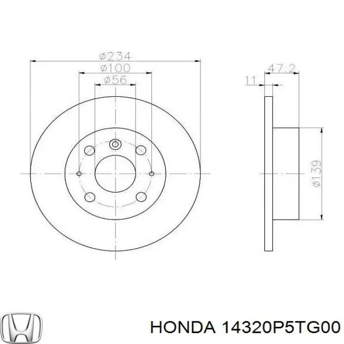 Купити 14320P5TG00 Honda Ремінь ПНВТ