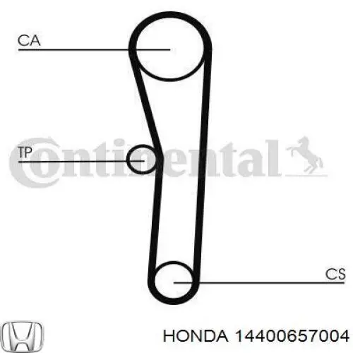 Ремінь ГРМ 14400657004 Honda