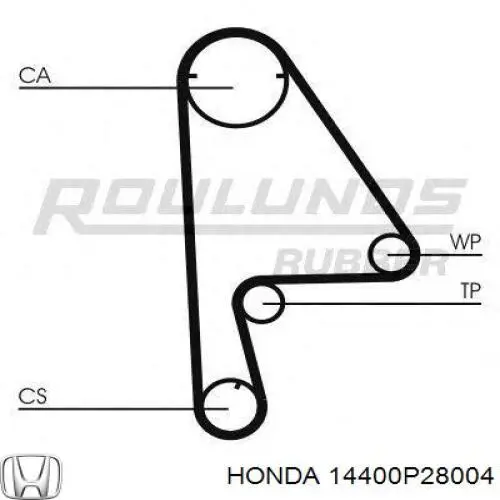 Купити 14400P28004 Honda Ремінь газорозподільного механізму
