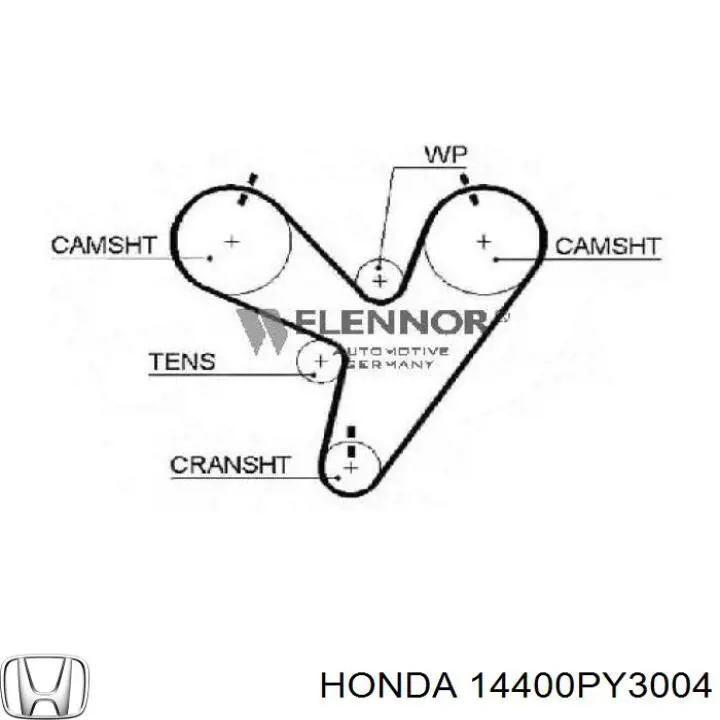 14400PY3004 Honda Ремінь двигуна