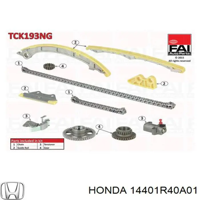 Ланцюг ГРМ, розподілвала Honda Accord 8 (CU) (Хонда Аккорд)