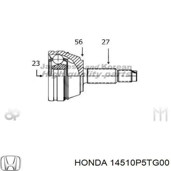 Ролик натягувача ременя ГРМ 14510P5TG00 Honda