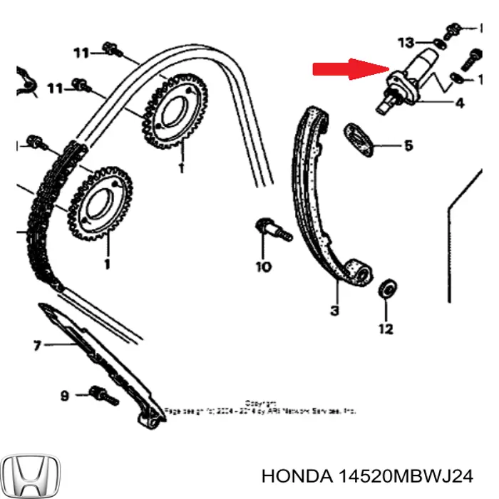 14520MBWJ24 Honda 