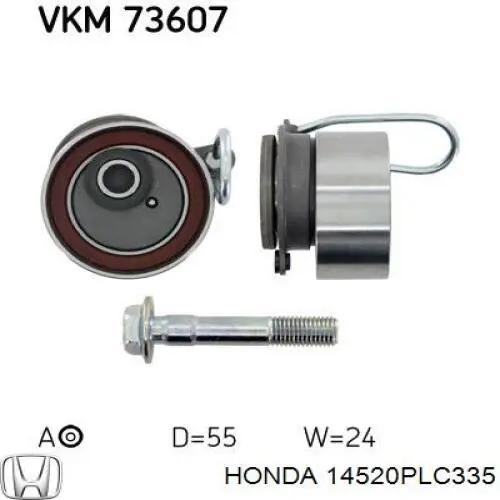 Ролик натяжителя ременя газорозподілу Honda 14520PLC335 ціна, від 56.98 USD